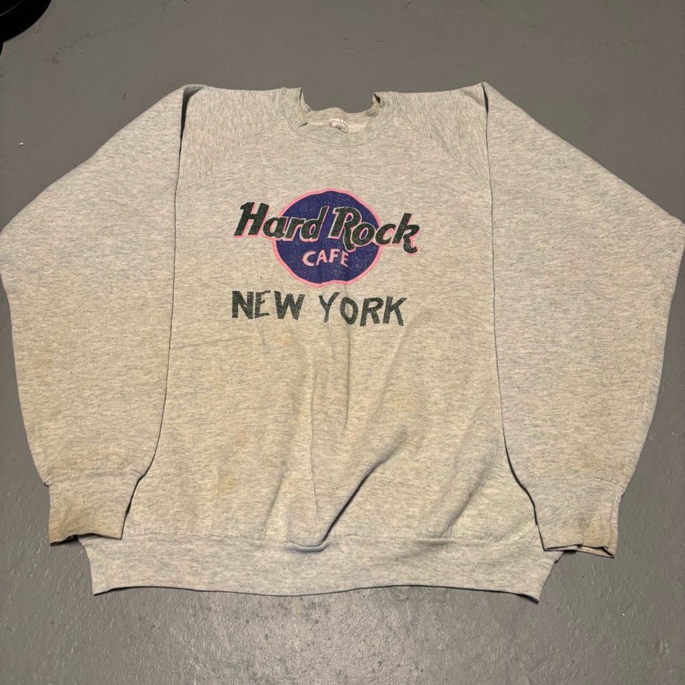 Vintage 90s Hard Rock Cafe oversized Crewneck New York size XL